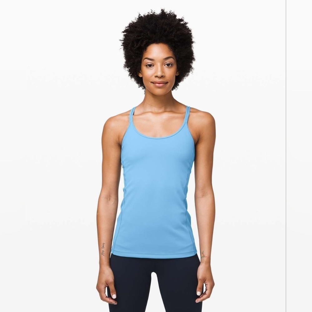 Lululemon Free To Be Tank *Everlux Size 10 Color Blue W1BTPS Yoga Activewear
